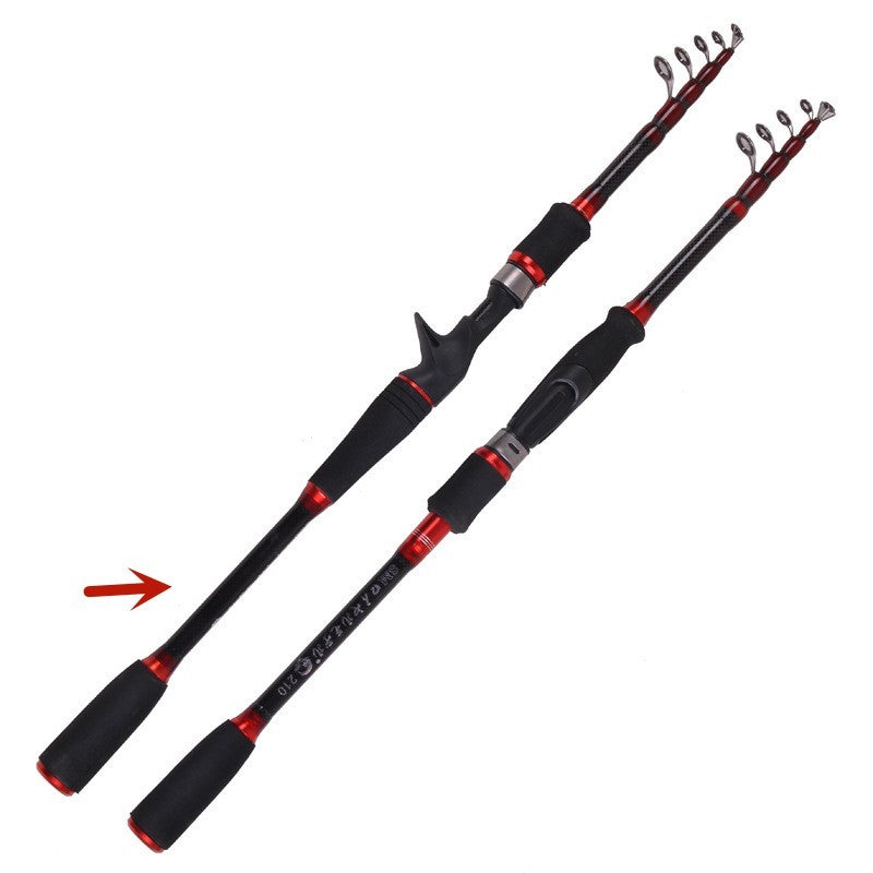 MH Schrumpf stange gerade Schaft Carbon Vibration Outlet Rod Angel Tackle