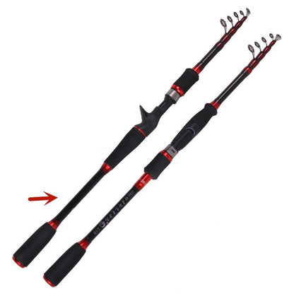 MH Schrumpf stange gerade Schaft Carbon Vibration Outlet Rod Angel Tackle